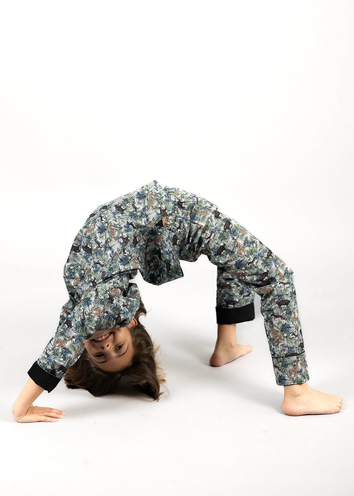 jungle maze - organic cotton kids pyjama set - Kutti Lulu