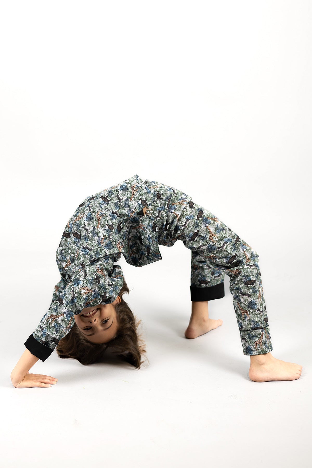 jungle maze - organic cotton kids pyjama set - Kutti Lulu