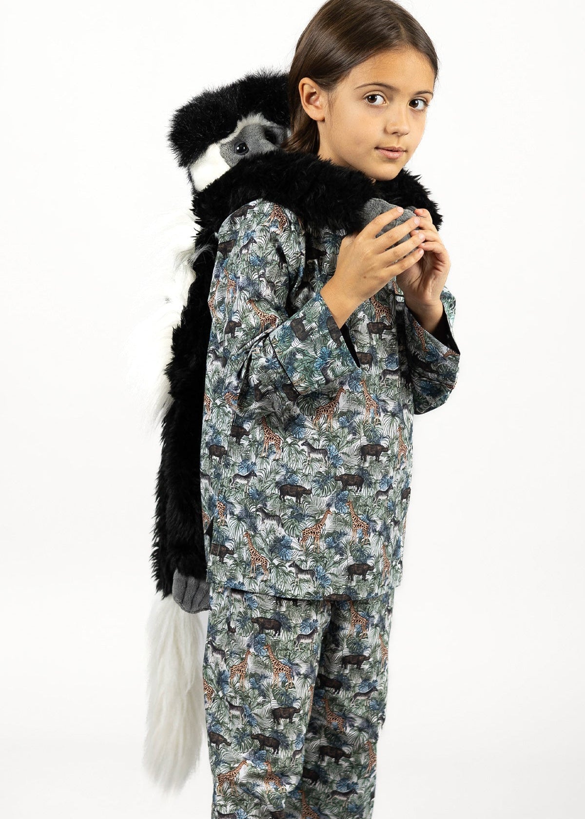 jungle maze - organic cotton kids pyjama set - Kutti Lulu