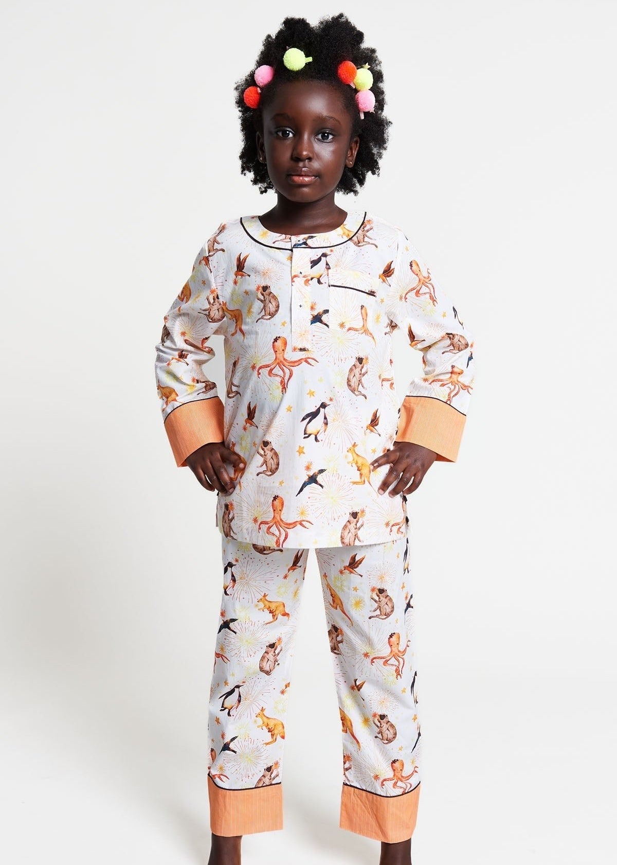 light up, light up! - organic cotton kids pyjama set - Kutti Lulu