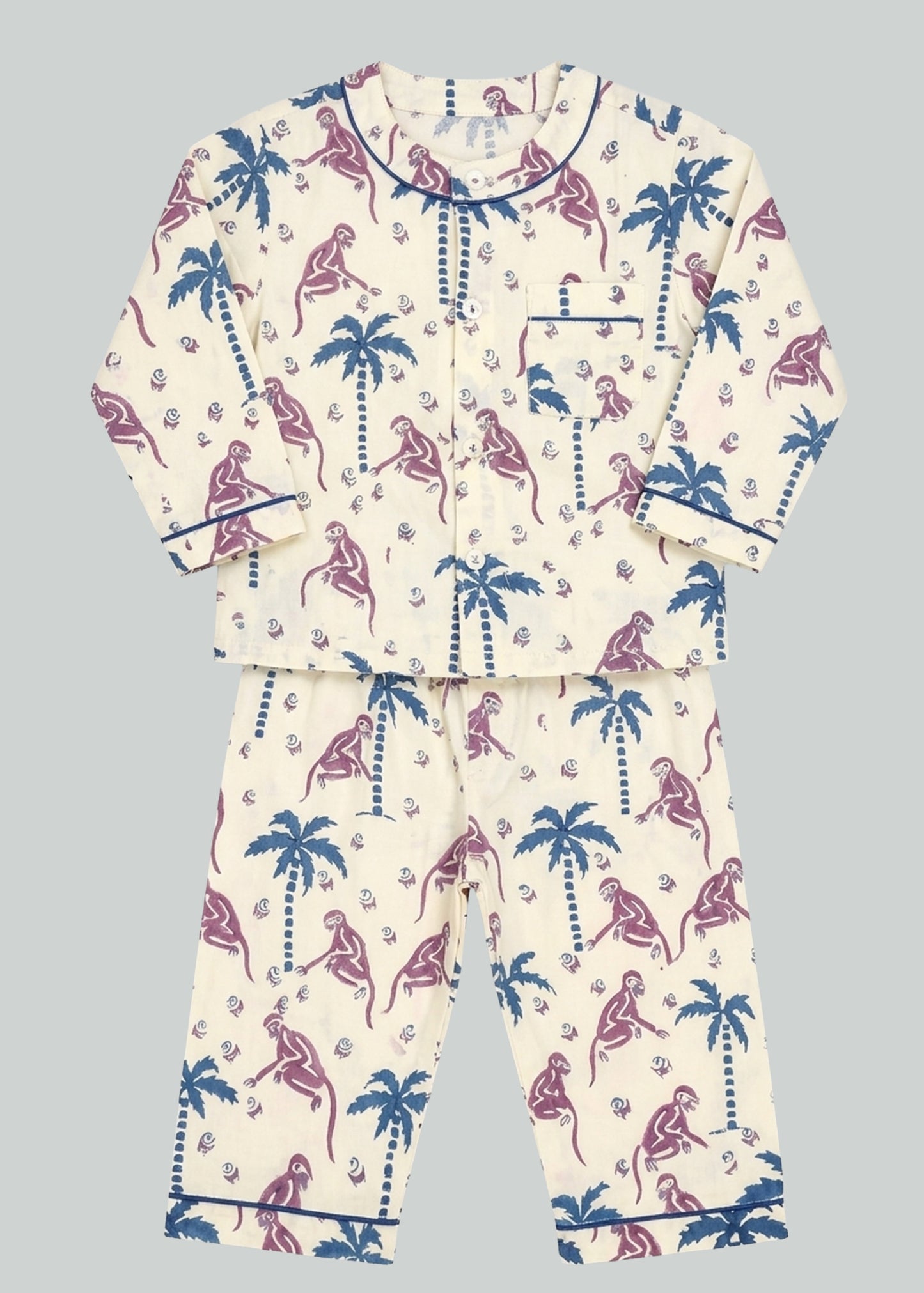 Monkey Capers Organic Cotton Baby Pyjama Set