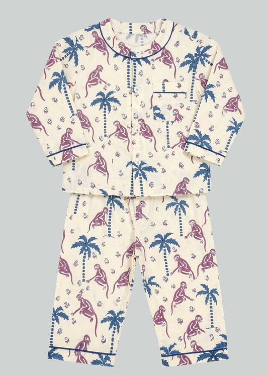 Monkey Capers Organic Cotton Baby Pyjama Set