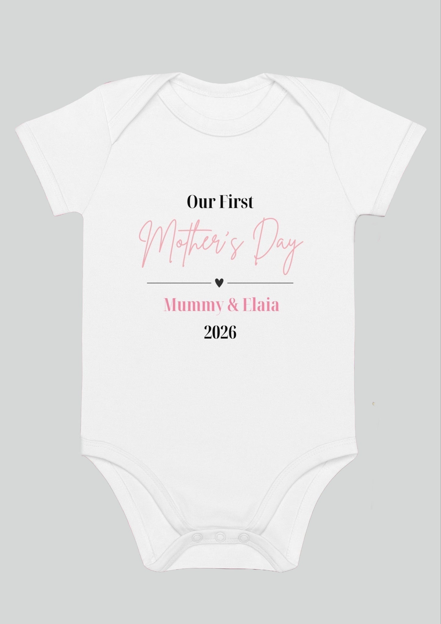 Our First Mother's Day Poetic Personalised Bodysuit