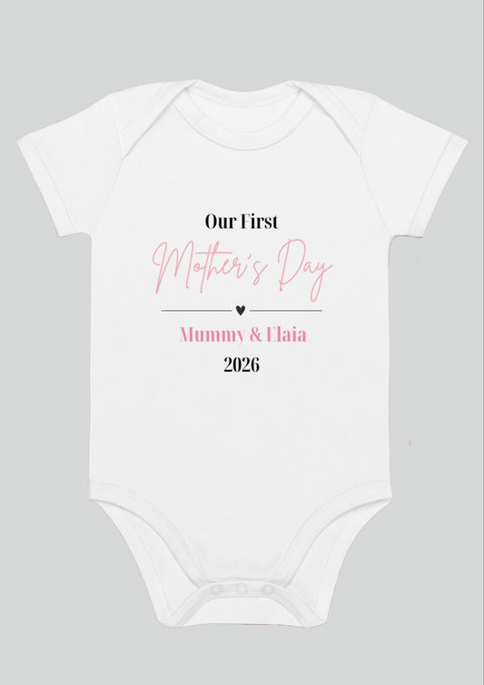 Our First Mother's Day Poetic Personalised Bodysuit
