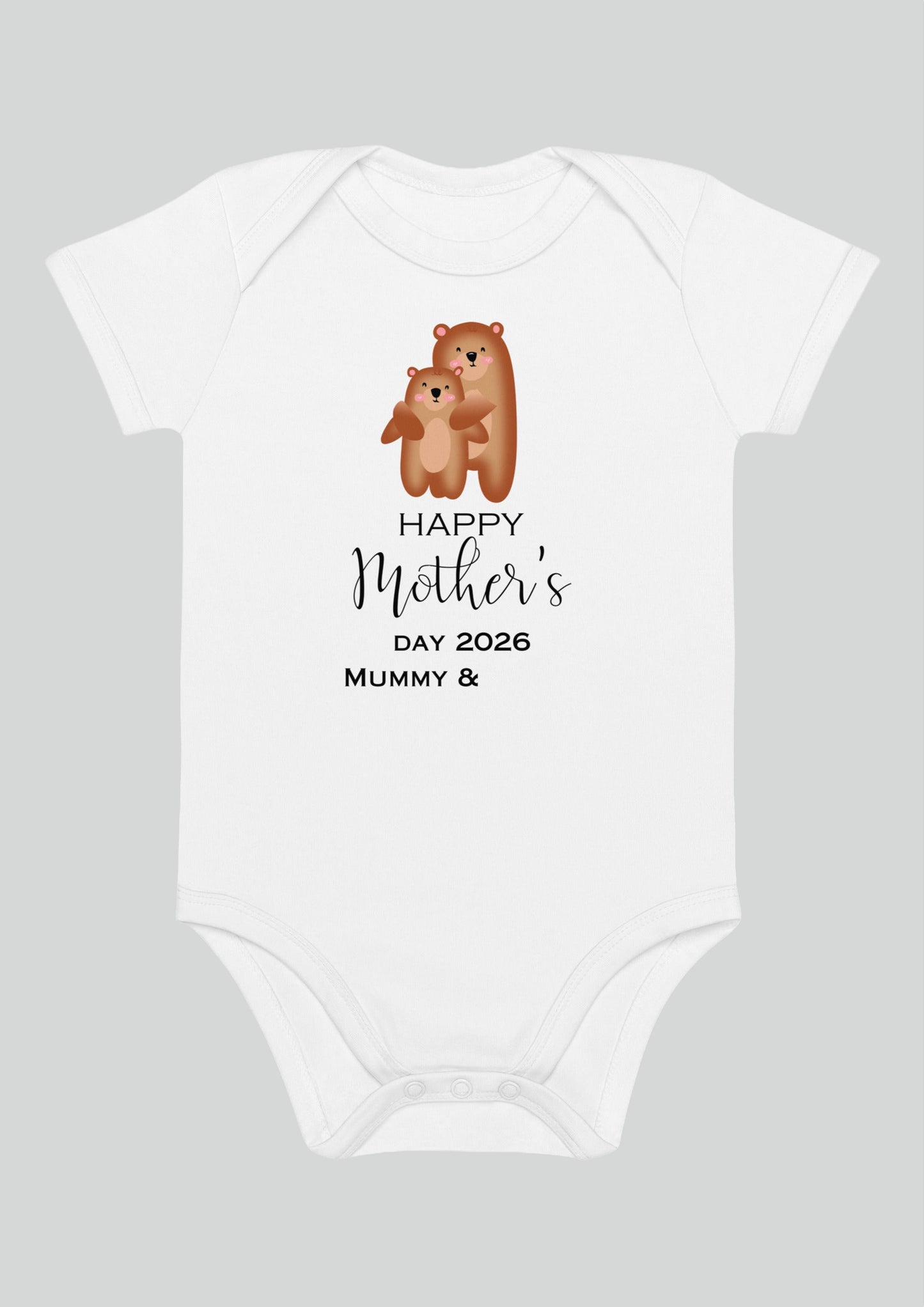 Happy Mother's Day Personalised Bear Bodysuit
