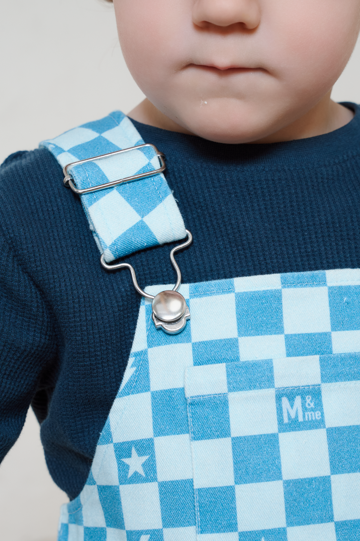 Willow Blue Check Dungarees