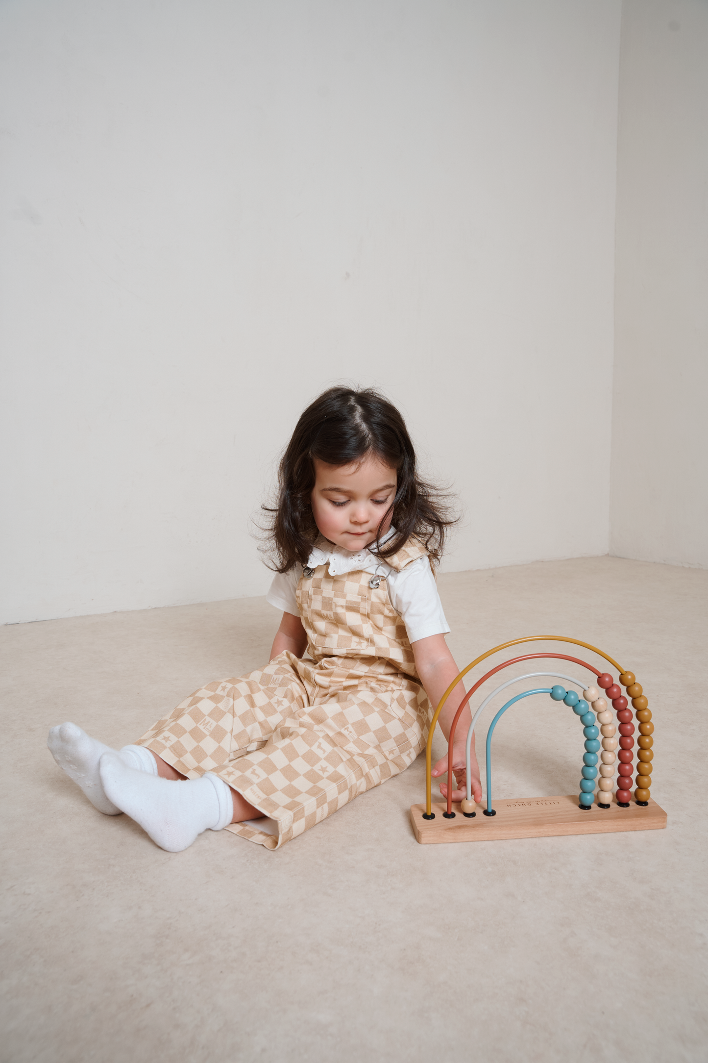 Willow Sands Check Dungarees