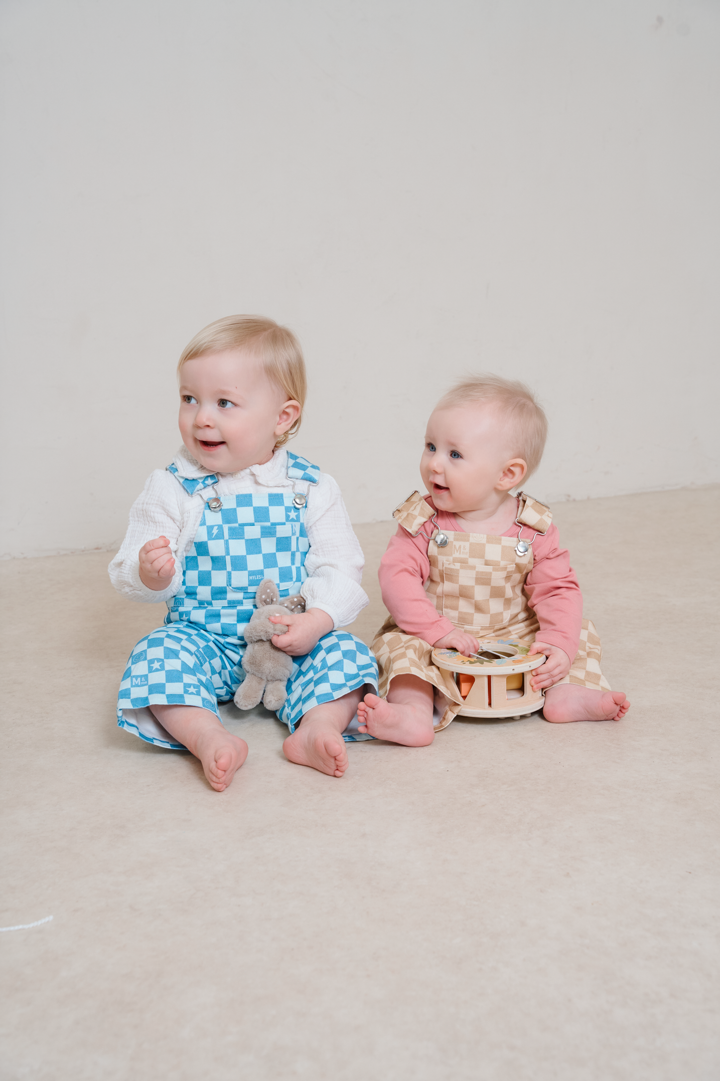 Willow Sands Check Dungarees