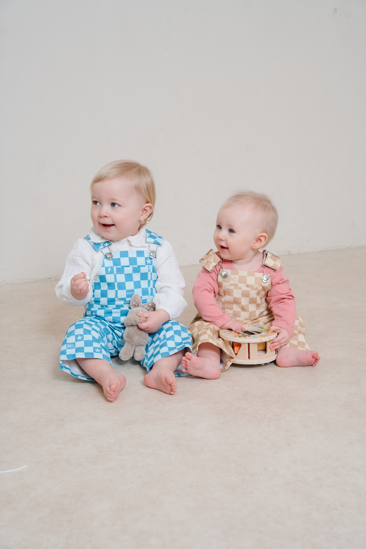 Willow Sands Check Dungarees