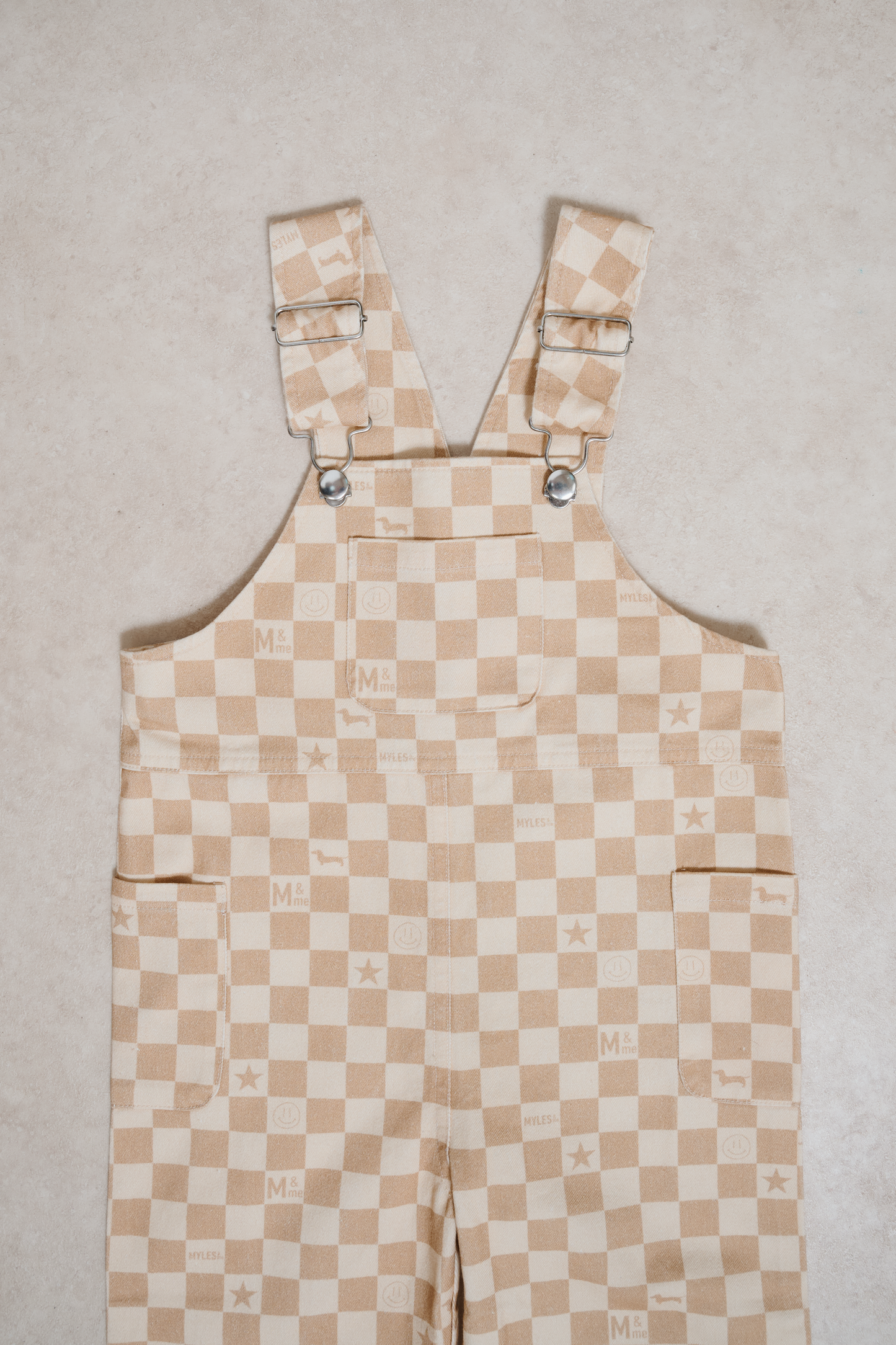 Willow Sands Check Dungarees