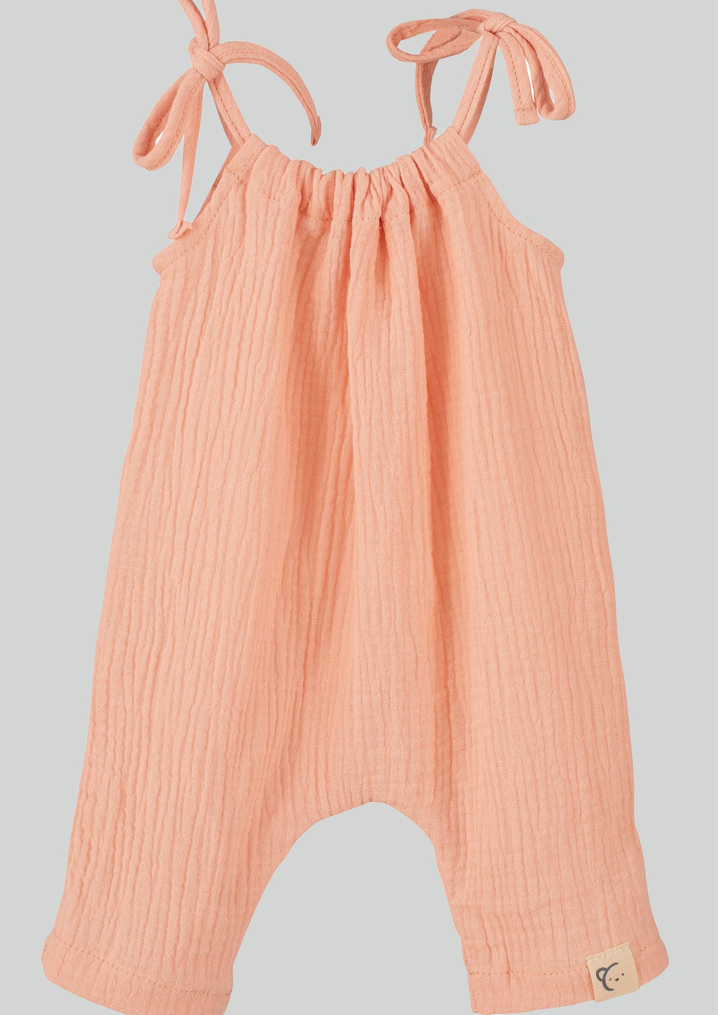 Calamaro Baby Pink Cheesecloth Jumpsuit