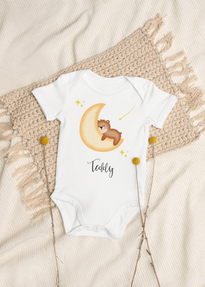 Dreaming Bear Personalised Name Bodysuit