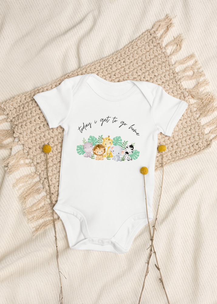 Today I Get to Go Home Safari Bodysuit