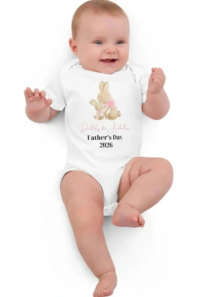 Bunny Father's Day 2025 (Personalised Bodysuit) - Cozy Crew Club