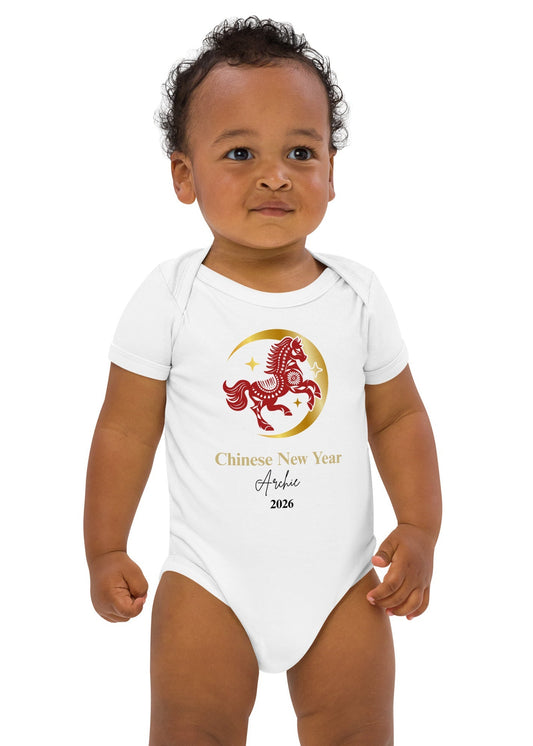 Chinese New Year Horse And Crescent Moon 2026 Personalised Bodysuit Cozy Crew Club OL Bodysuits mora-uk.myshopify.com my-1st-chinese-new-year-of-the-horse-and-clouds-2026-copy   10off, 20off, Baby, bodysuit, chinese new year, excludefromwssistock, gift, personalised, uk