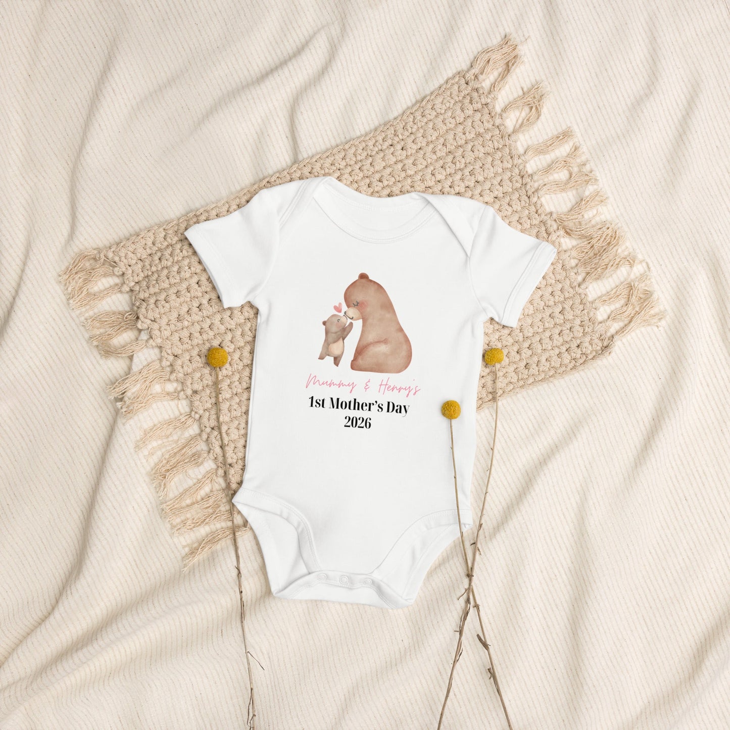 Loving Bears Mother's Day Personalised Bodysuit