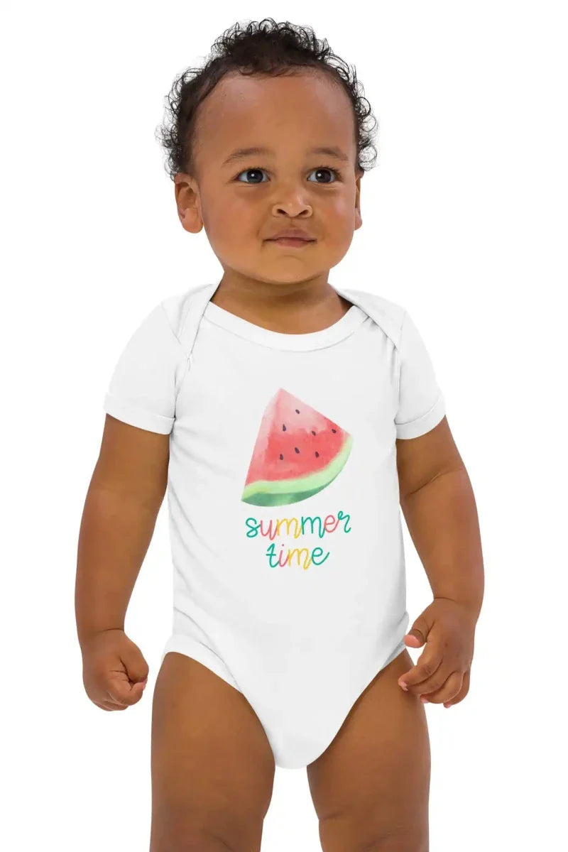 Watermelon Summertime Bodysuit - Cozy Crew Club