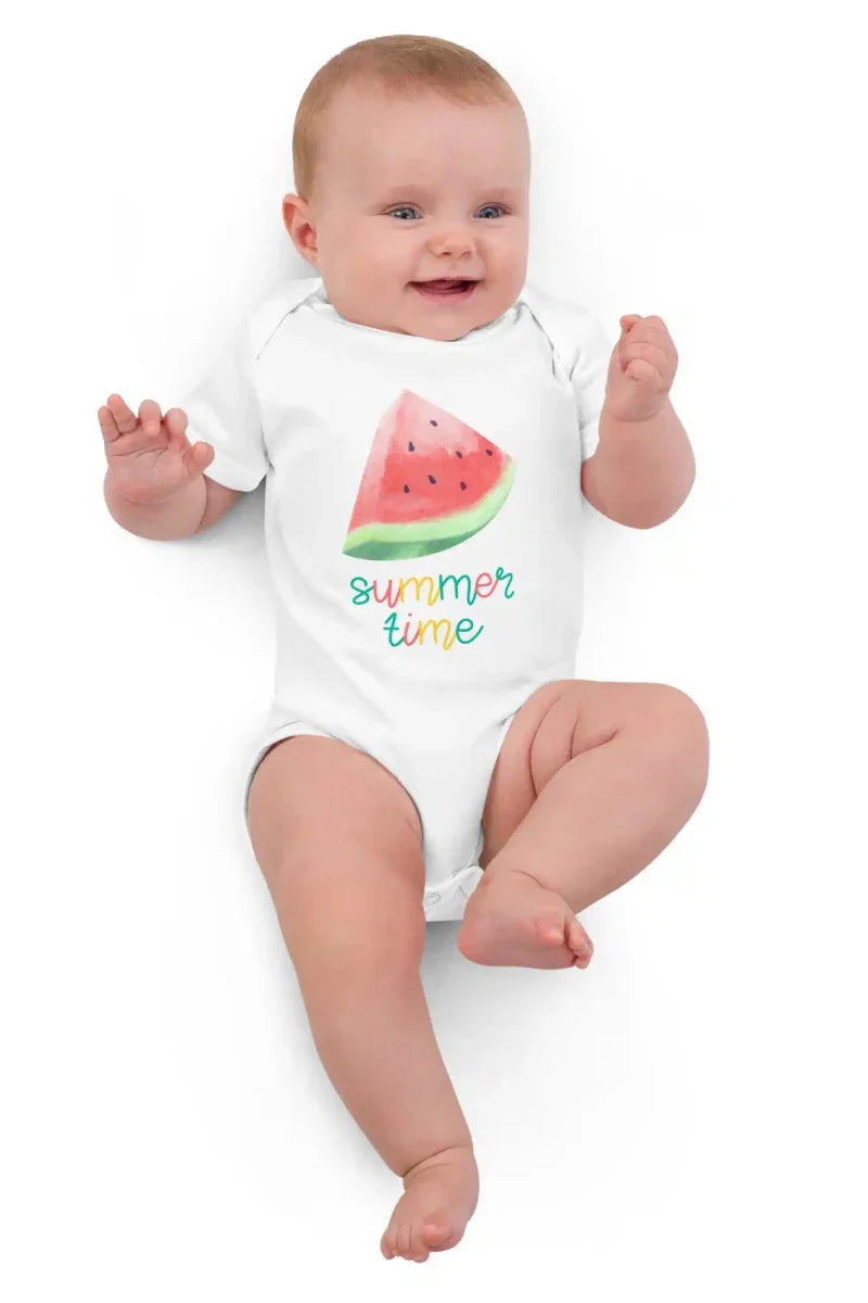 Watermelon Summertime Bodysuit - Cozy Crew Club