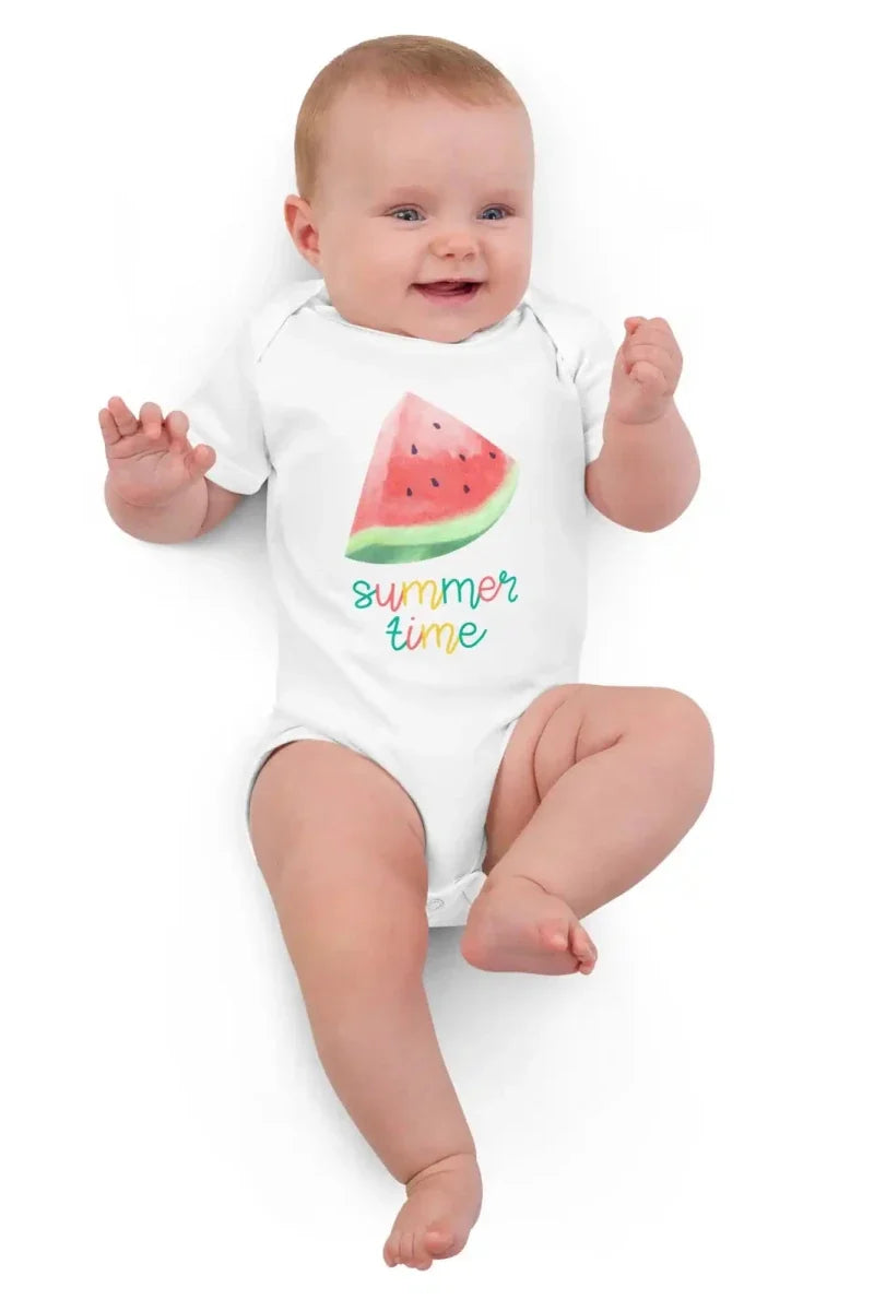 Watermelon Summertime Bodysuit - Cozy Crew Club