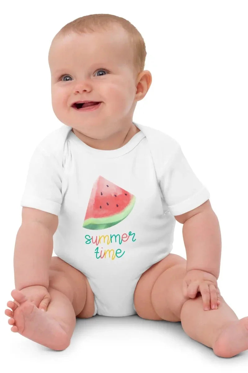Watermelon Summertime Bodysuit - Cozy Crew Club
