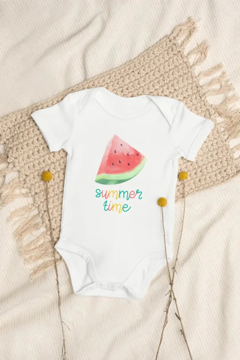 Watermelon Summertime Bodysuit - Cozy Crew Club