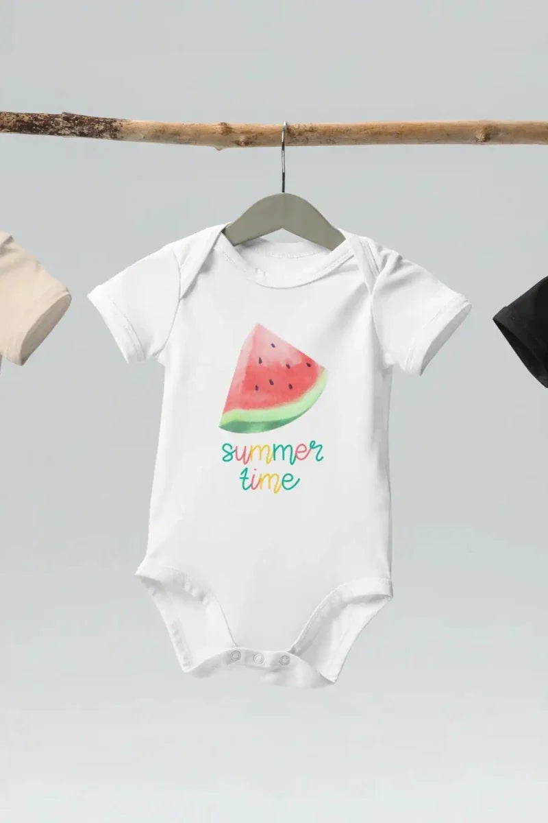Watermelon Summertime Bodysuit - Cozy Crew Club