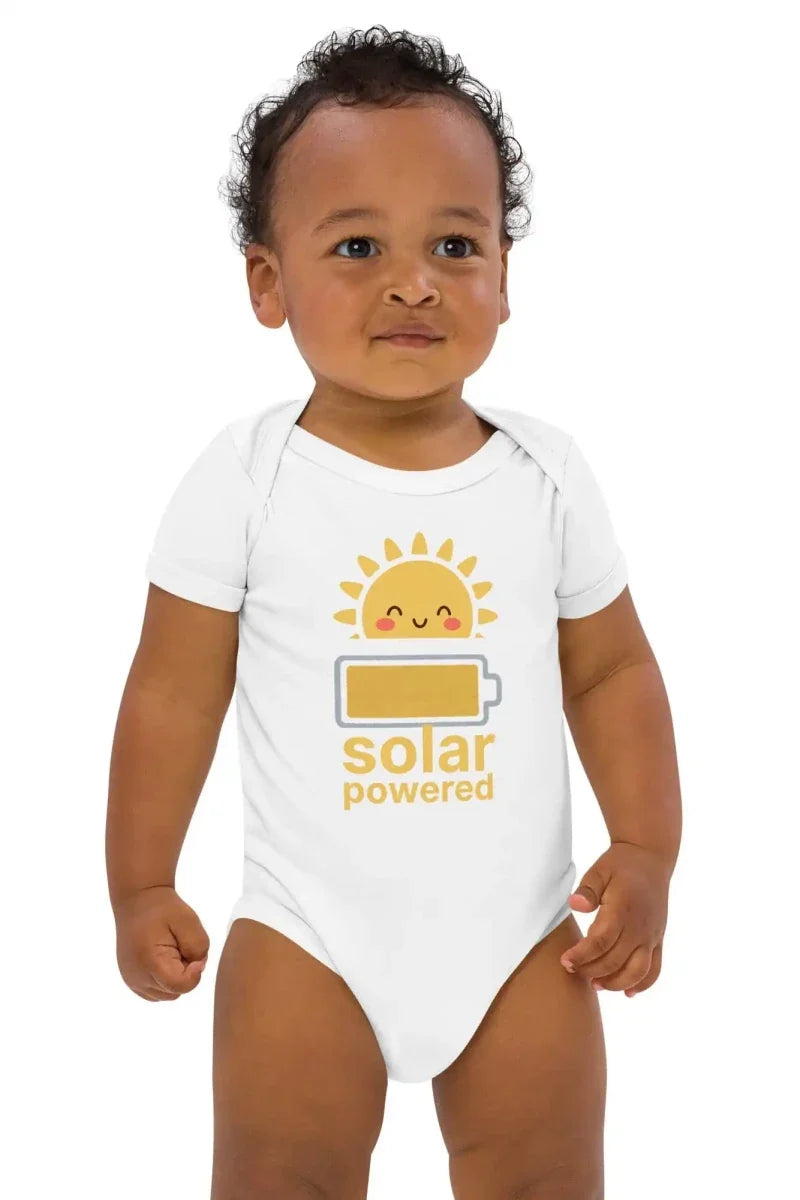 Solar Powered Bodysuit in White - Cozy Crew Club