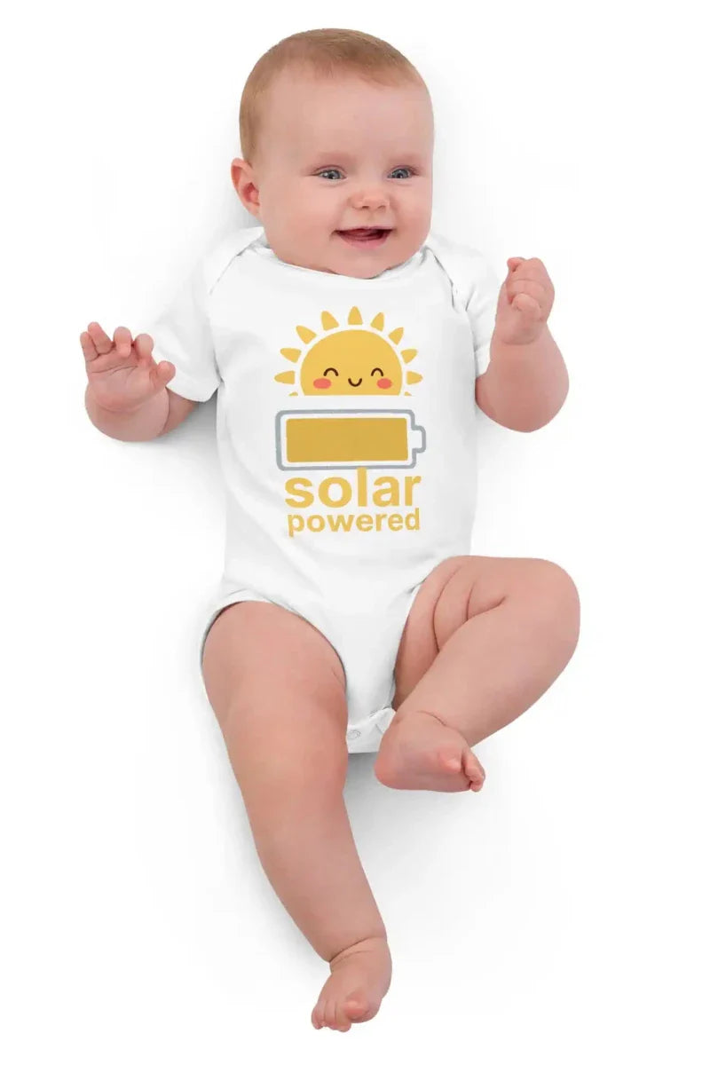 Solar Powered Bodysuit in White - Cozy Crew Club