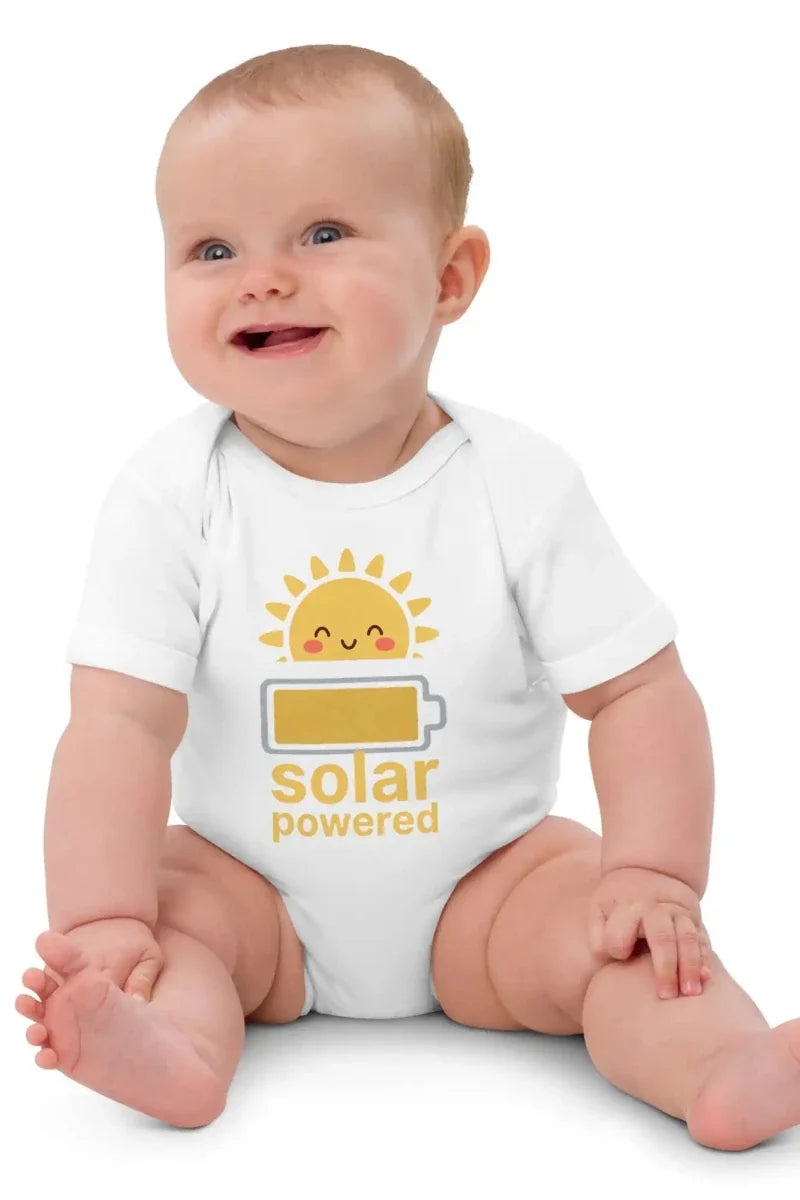 Solar Powered Bodysuit in White - Cozy Crew Club