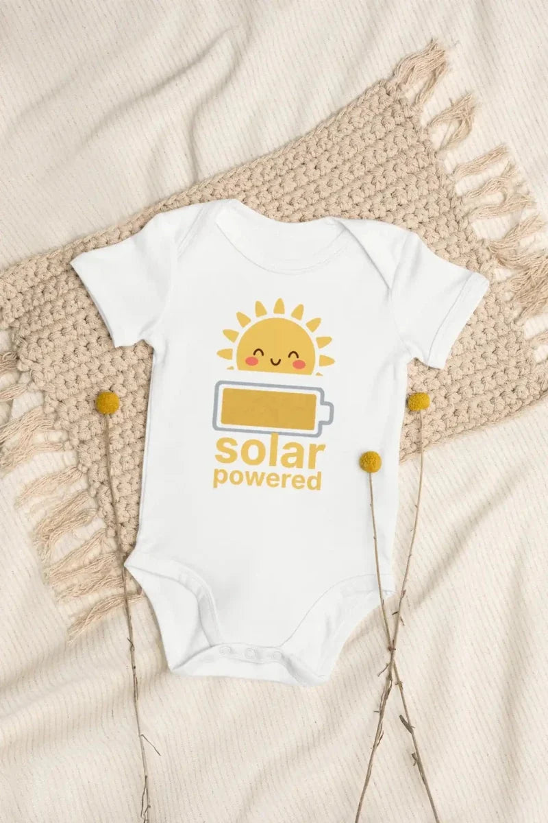Solar Powered Bodysuit in White - Cozy Crew Club