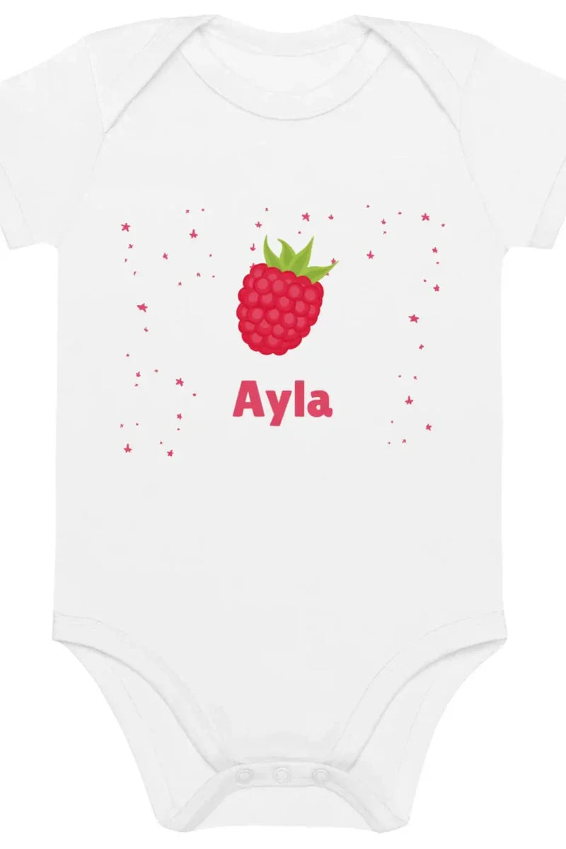 Raspberry Personalised Bodysuit - Cozy Crew Club