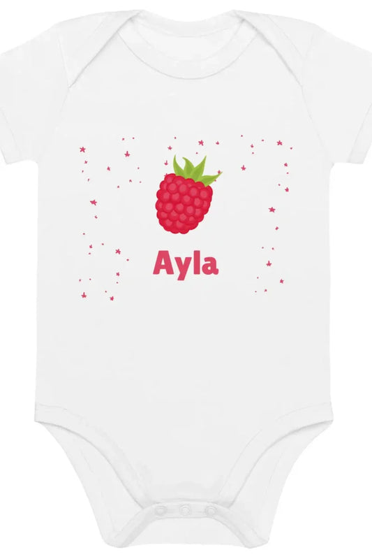 Raspberry Personalised Bodysuit - Cozy Crew Club
