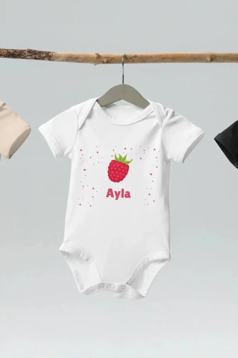 Raspberry Personalised Bodysuit - Cozy Crew Club