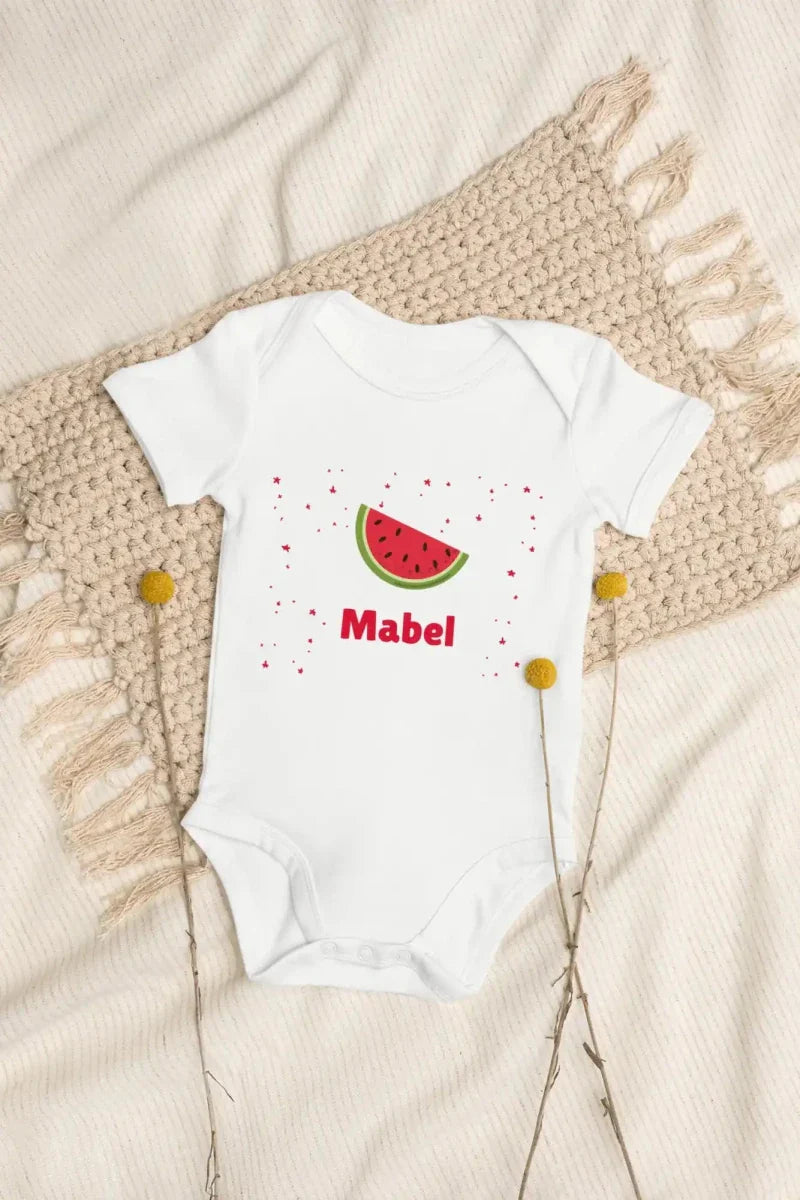 Watermelon Personalised Bodysuit - Cozy Crew Club