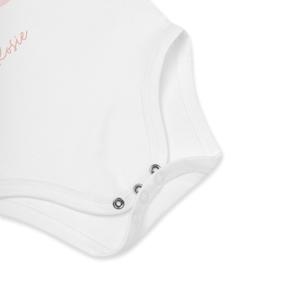 Personalised Name Bunny Hot Air Baloon Bodysuit