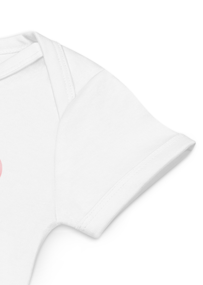 Personalised Name Bear Hot Air Baloon Bodysuit in Pink