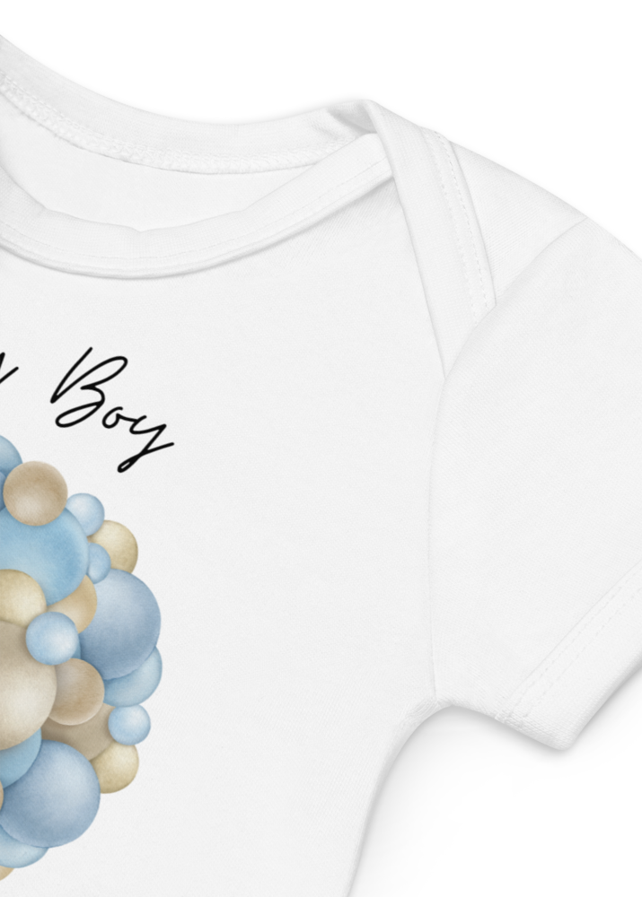 Baby Boy Due Personalised Name Bodysuit