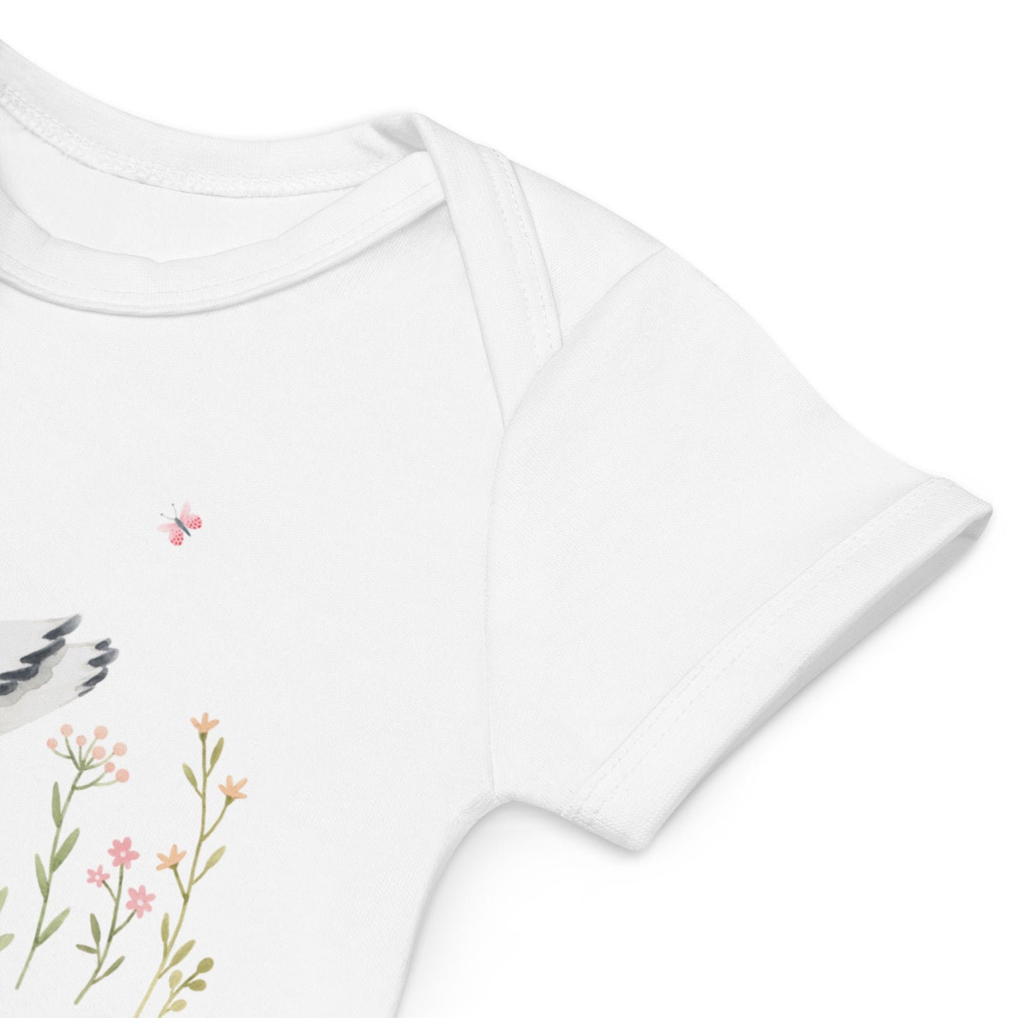 Stork Baby Girl Due Bodysuit