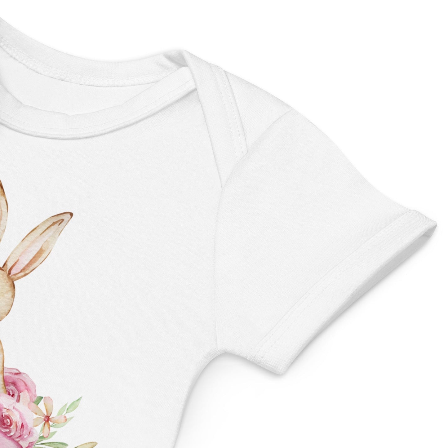 Easter Whimsical Bunny Personalised Name Bodysuit