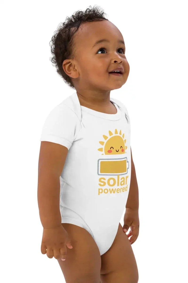 Solar Powered Bodysuit in White - Cozy Crew Club