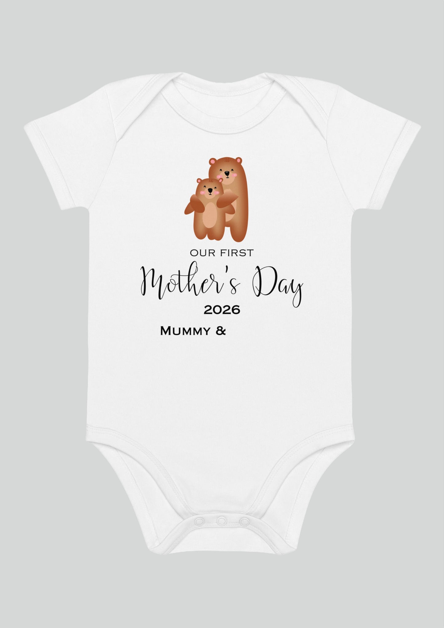 Our First Mother's Day Personalised Bear Bodysuit