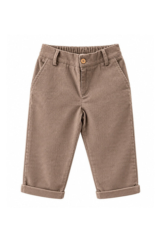 Trousers in corduroy