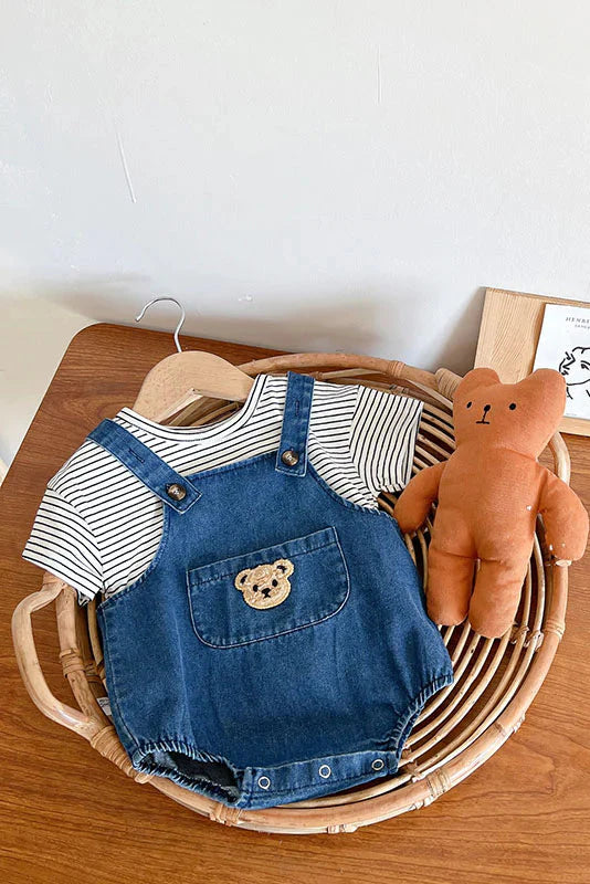 Happy Baby Embroidered Bear Denim Dungarees Cozy Crew Club Dungarees mora-uk.myshopify.com happy-baby-embroidered-bear-denim-dungarees   10off, 20off, 5POUND, allproducts, Baby, baby collection, bear, bear collection, BOXINGDAY, China, clothing, daywear, denim, easter50, new in, set, shorts, SSSALE25, summersale24, tshirt, whatnot, zero