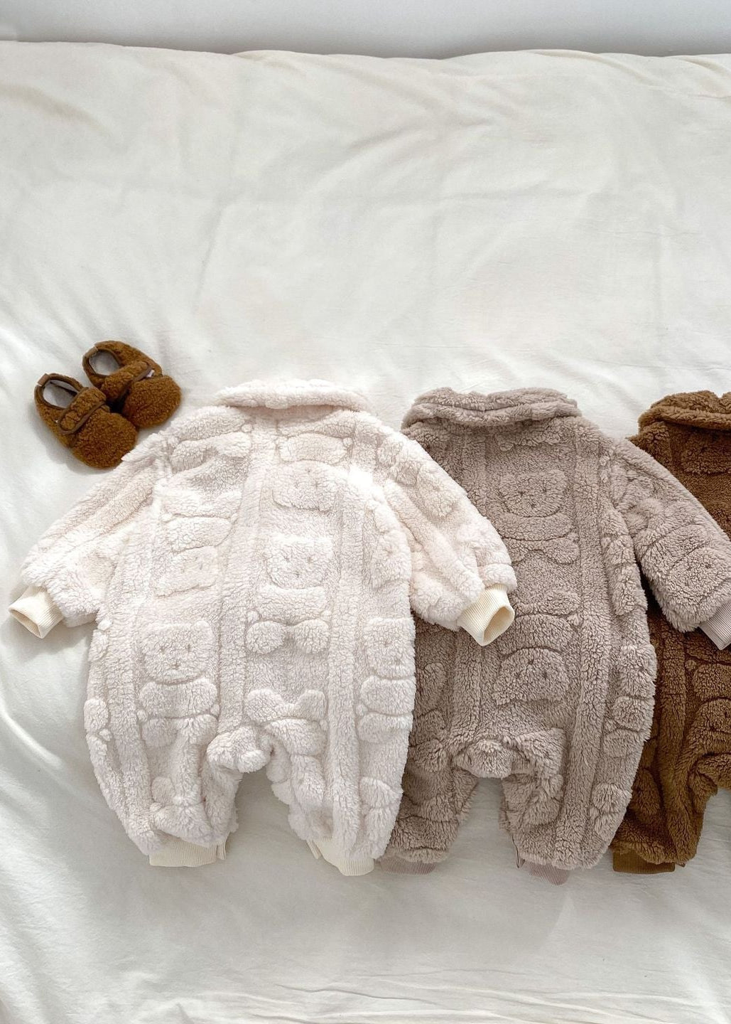 The Fur Bear Lining Fluffy Coat Romper