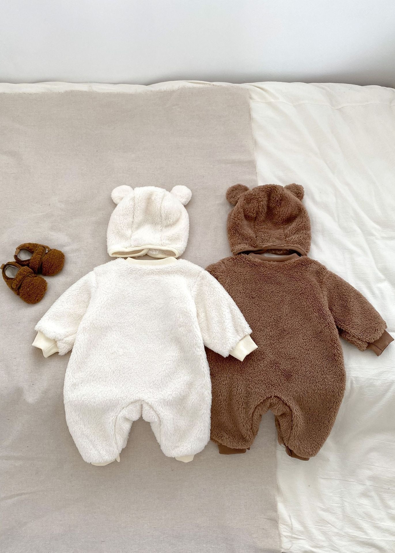 The Love Fur Bear Knitted Hooded Pramsuit