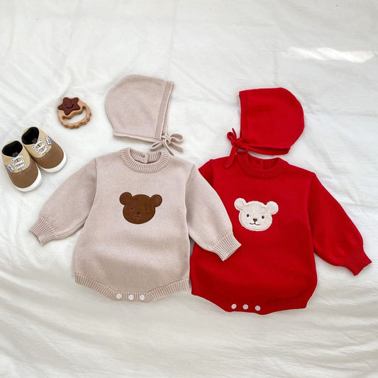 Winter Bear Knitted Bodysuit