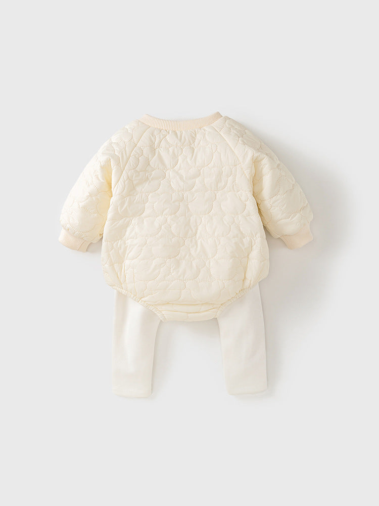 Bear 3 Piece Winter Set Bodysuit, Leggings, Hat