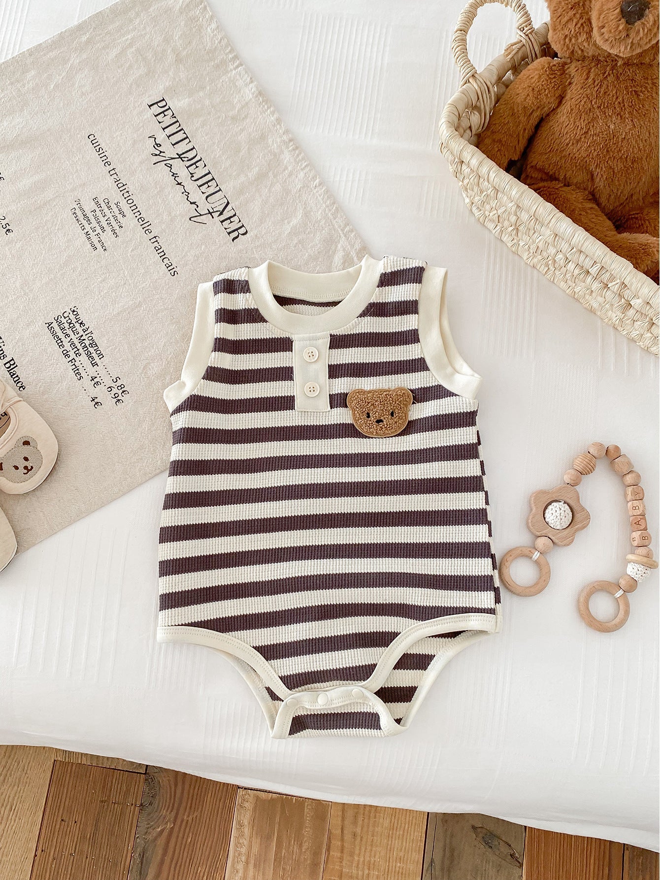 The Bear Beach Stripe Bodysuit