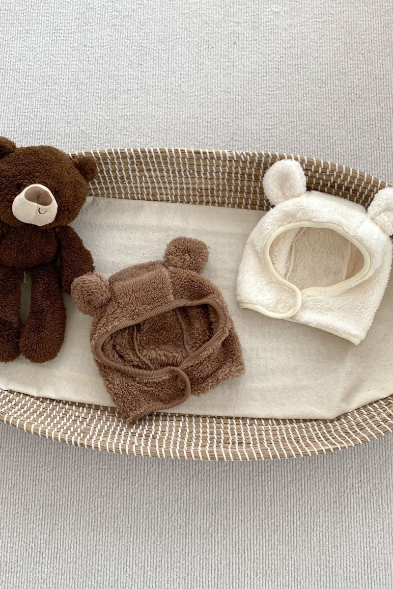 The Love Fur Bear Knitted Hooded Pramsuit - Cozy Crew Club