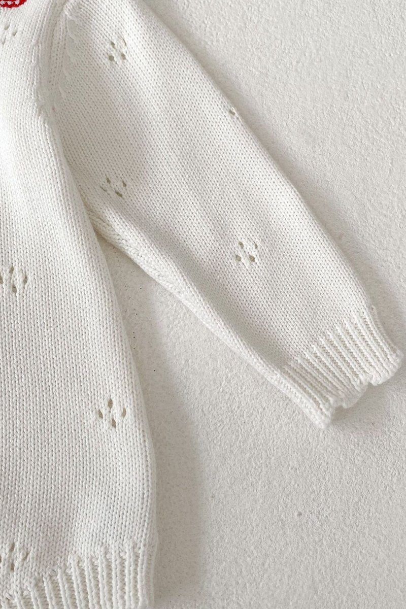 White Stawberry Knit Bodysuit Cozy Crew Club Bodysuits mora-uk.myshopify.com white-stawberry-knit-bodysuit   10off, 20off, allproducts, Baby, bear, BFCM-30, BFCM20, bodysuit, BOXINGDAY, candy, candycain, christmas, CHRISTMAS20, clothing, happy bear, new in, nightwear, nonpersonalised, PADDY10, WINTER30, zero